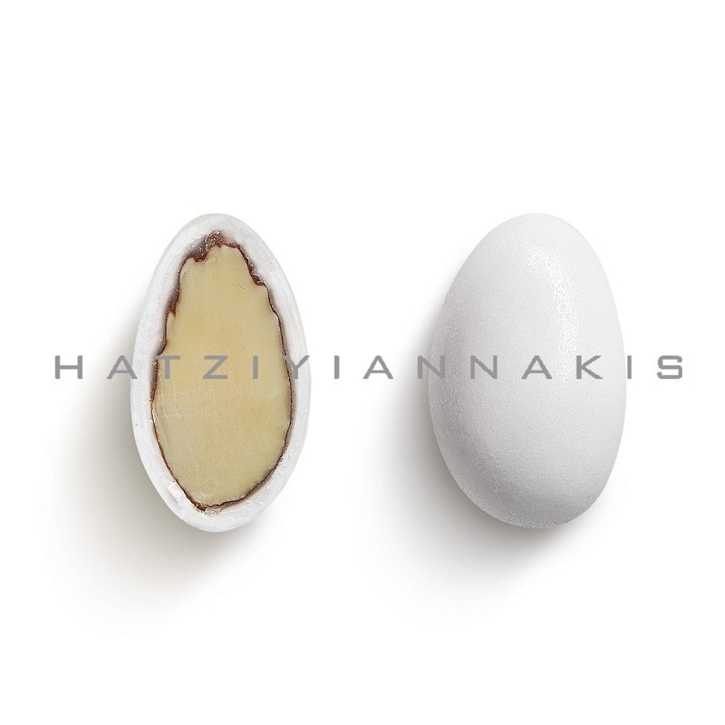 Χατζηγιαννάκη - Κουφέτο αμυγδάλου κλασικό λευκό ματ 4Kg