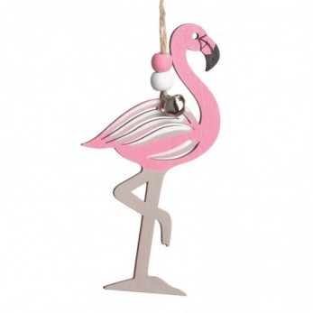 Ξύλινο κρεμαστό flamingo