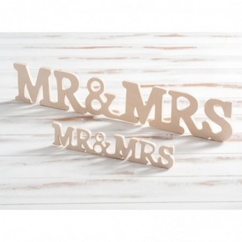 Ξύλινο Διακοσμητικό Mr & Mrs