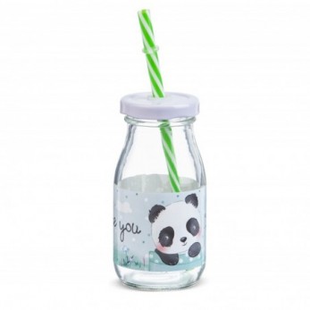 Μπομπονιέρα Βάπτισης Μπουκάλι γάλακτος Panda