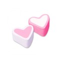 Marshmallow καρδιά λευκό-ροζ
