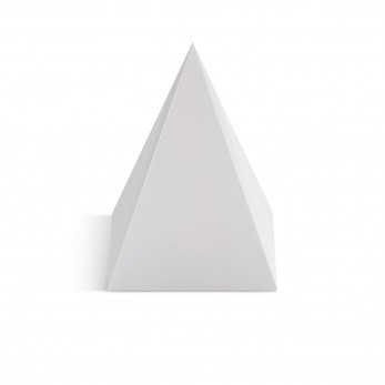 Χάρτινο κουτί πυραμίδα λευκή