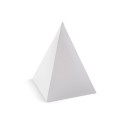 Χάρτινο κουτί πυραμίδα λευκή
