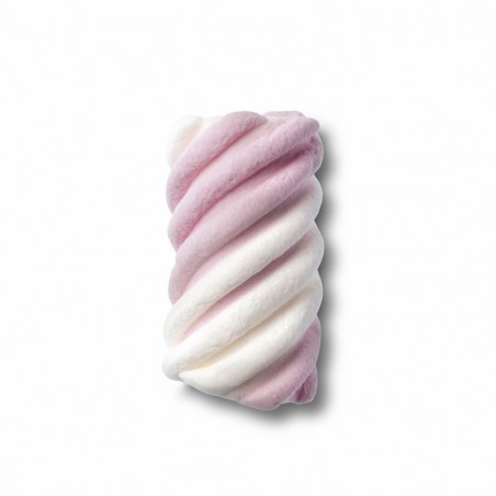 Marshmallow twist λευκό-ροζ