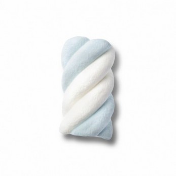 Marshmallow twist λευκό-γαλάζιο